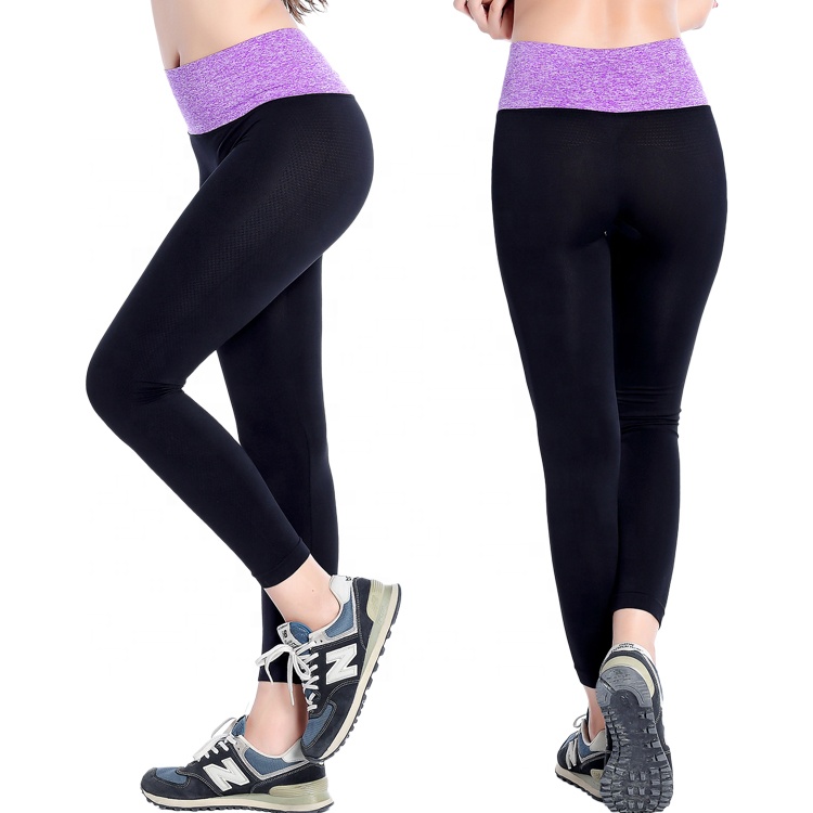 Seamless Wholesale Plus Size Slim Stretch Yoga Tights Outdoor Running Fitness Pants High Waist Sports Leggings For Womens