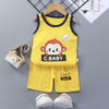 2022 Pure Cotton Summer Sleeveless Vest And Shorts 2 Pieces Baby Boy Girl Set Clothes for Kids