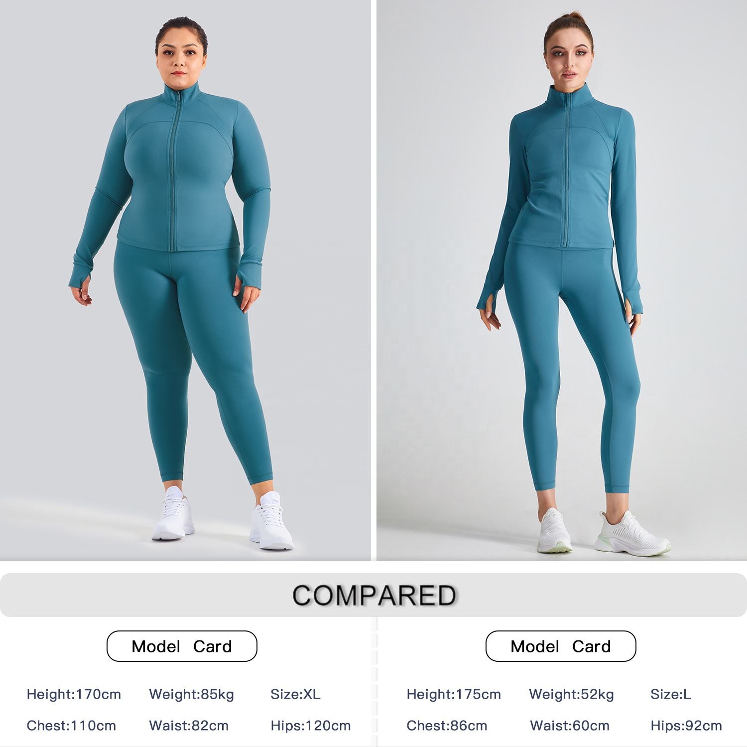 Thumb Holes Yoga Jacket Women Plus Size Gym Long Sleeve Zipper Sportswear