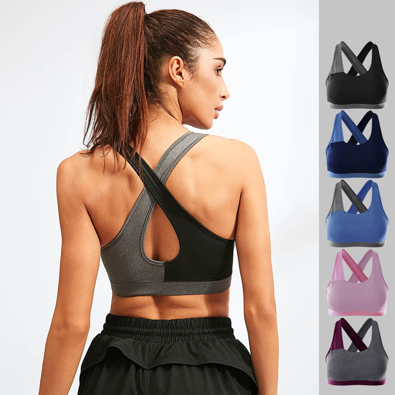 US Size Polyester+Spandex Dry Fit Women Workout Sports Bra