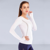 Factory Wholesale Sports Top Women Long-sleeved Jacket Outdoor Running Yoga Clothing Mesh Breathable Fitness Clothing T-Shirts