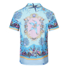 Hot Sale Breathable Casual Soft 100% Polyester Print Men's Shirts Short Sleeve Luxury Holiday Shirts For Men