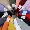 Wholesale Tshirts Unisex Cotton O-neck Solid Color Men's Tshirt Women Custom Logo 100% Cotton 220G Oversized Tshirt