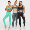 2020 New Model Women Seamless Sweatsuit Fitness Sports Bra Leggings Gym Yoga Set Activewear