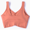 Custom 2022 Wholesale Push Up Padded Beauty Back Nylon Spandex Yoga Gym Sport Top Workout Scrunch Bra