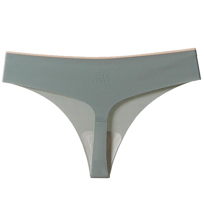 2022 Women's Underwear Sexy Hot Mulberry Silk Antibacterial Sports Underwear Ice Silk Seamless Yoga Thong