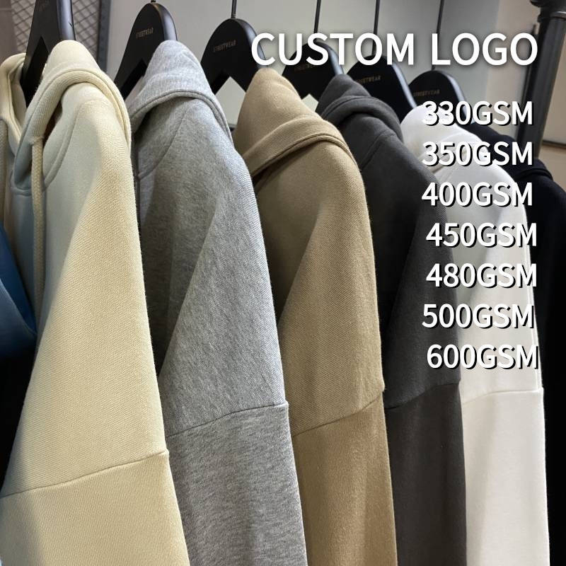 2022 Streetwear Oversized Hoodie Custom Logo Quality 350 Gsm Hoodies Unisex Cotton Blank French Terry Men's Hoodies Sweatshirts