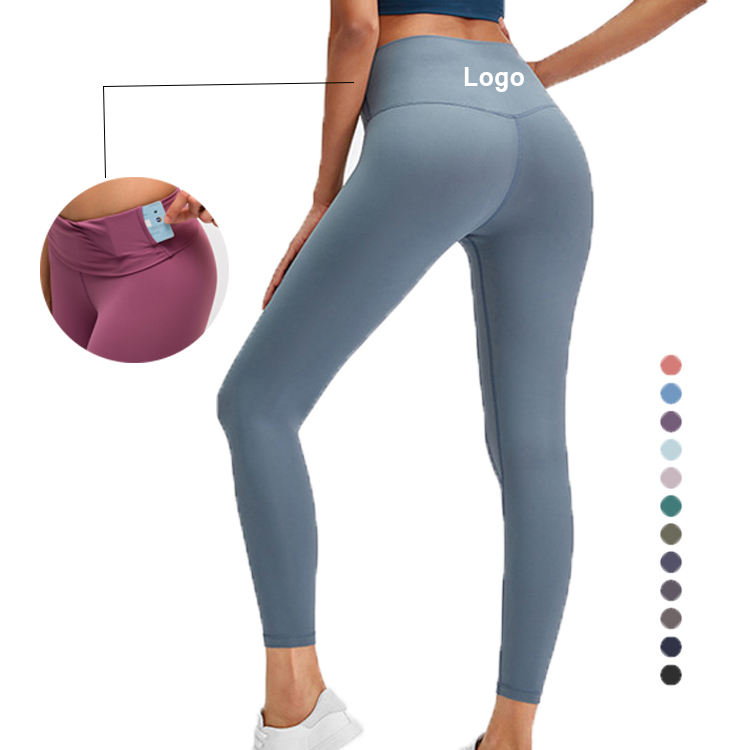Ladies Athletic Stretch Tights Sports Jogging Gym Wear Compression Leggings High Waist Butt Lifting Yoga Pants Push Up For Women
