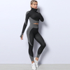 2022 Hot Sell Women Sweat Wicking Seamless X-Large Fitness Classic Sports Bra And Leggings Gym Clothing Two Piece Yoga Set