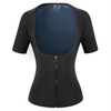 Women Shaper Vest Thermo Sweat Shapewear High Waisted Trainer Corset Gym Fitness Hot Workout Zipper Shirt