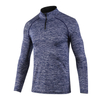 Half Zipper Breathable Long Sleeve Workout Fitness Shirts Quick Dry Stand Collar Gym T-shirt