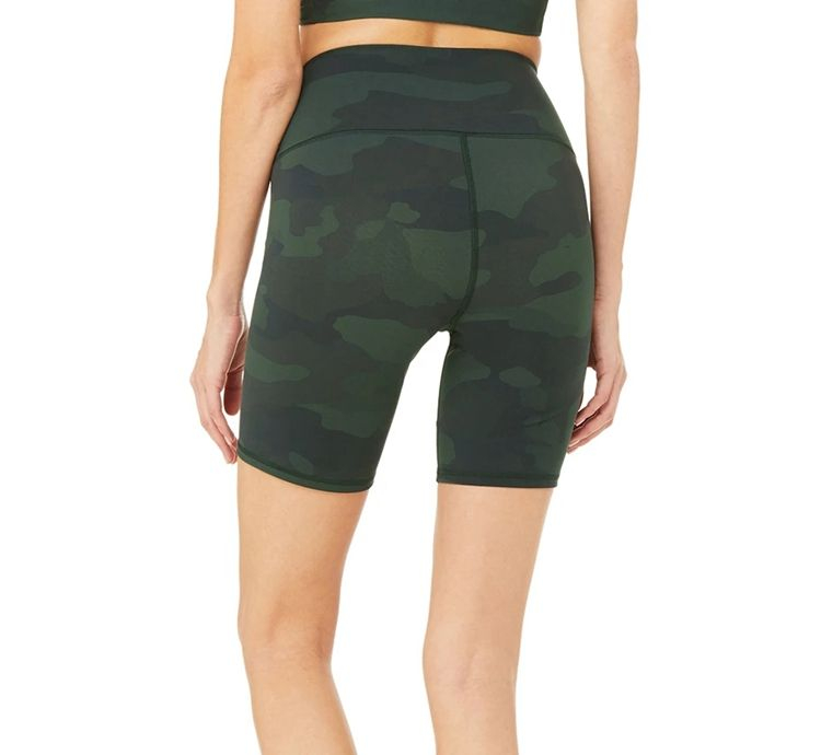 Fashionable Customized Camouflage Quick Evaporate Biker Shorts Stretchy Jogging Comfortable Shorts Women