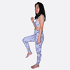 Women Knit Yoga Bra Set Snakeskin Pattern Design High Waist Sports Fitness Suits