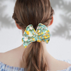 Wholesale Retro Summer Knotted Wire Headband Diy Twist Rotating Bow Hair Band Women Floral Printed Deft Bun