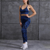 Eu/Us High Impact Sweat Wicking Camouflage Printing Yoga Sets Nylon Breathable Women Seamless Activewear Sets
