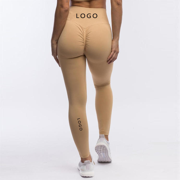 High Waist Girl GYM Fitness Running Seamless Yoga Pants Quick Dry Tummy Control Push UP Scrunch Butt Lift Leggings For Women