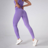 Seamless Wave Pattern Abdominal Yoga Pants High Waist Lifting Hip Outdoor Sports Leggings