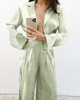 Women's Pajamas Long Sleeve Silk 2 Piece Sets Sleepwear Satin Ladies Pajamas Loungewear For Women Suit Outdoor Clothes
