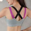 Plus Size Beauty Back Wirefree Stretch Gym Workout Seamless Sports Bras Running Fitness Yoga Bra For Womens