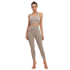 2022 Women's Plus Size Yoga Clothing Suit High-end Sports Tight Dance Fitness Clothing Beautiful Back Trousers Yoga Suit