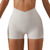 New Design Waist Cross Butt Lift Yoga Shorts Cycling Shorts Fitness High Waist Tight Running Shorts
